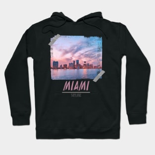 miami city tape photography Hoodie